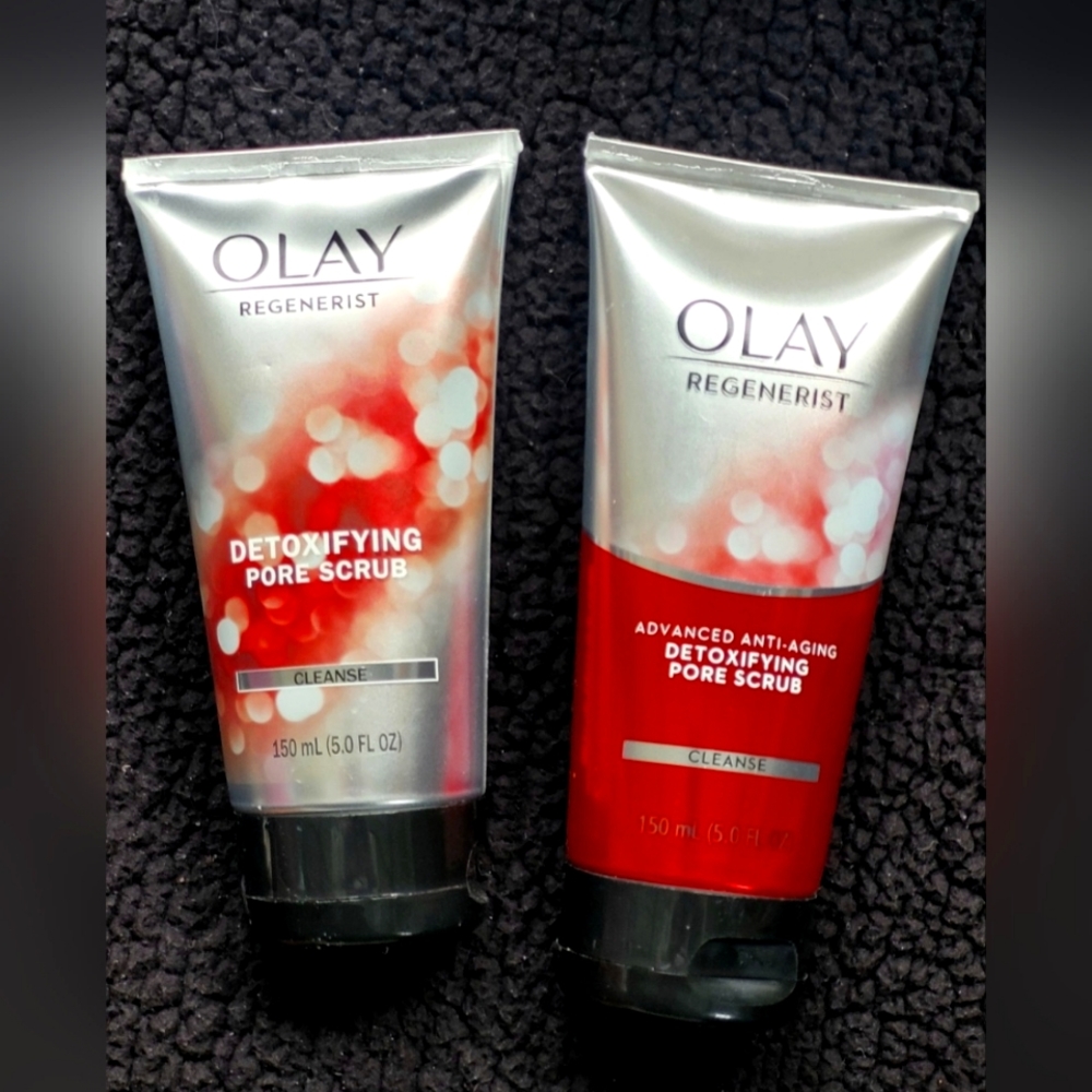 Set of Two* Olay Regenerist Advanced Aging & Detoxifying Pore Facial Scrubs